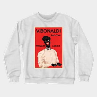 V BONALDI PADOVA Special Tailored Shirts Vintage Italy Advertisement Art Deco Crewneck Sweatshirt